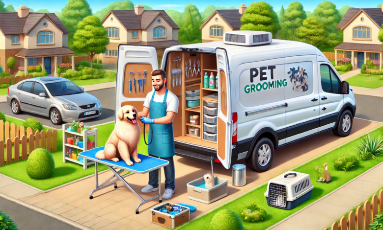 mobile pet grooming service